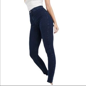 TOPSHOP high rise dark wash Moto Joni skinny